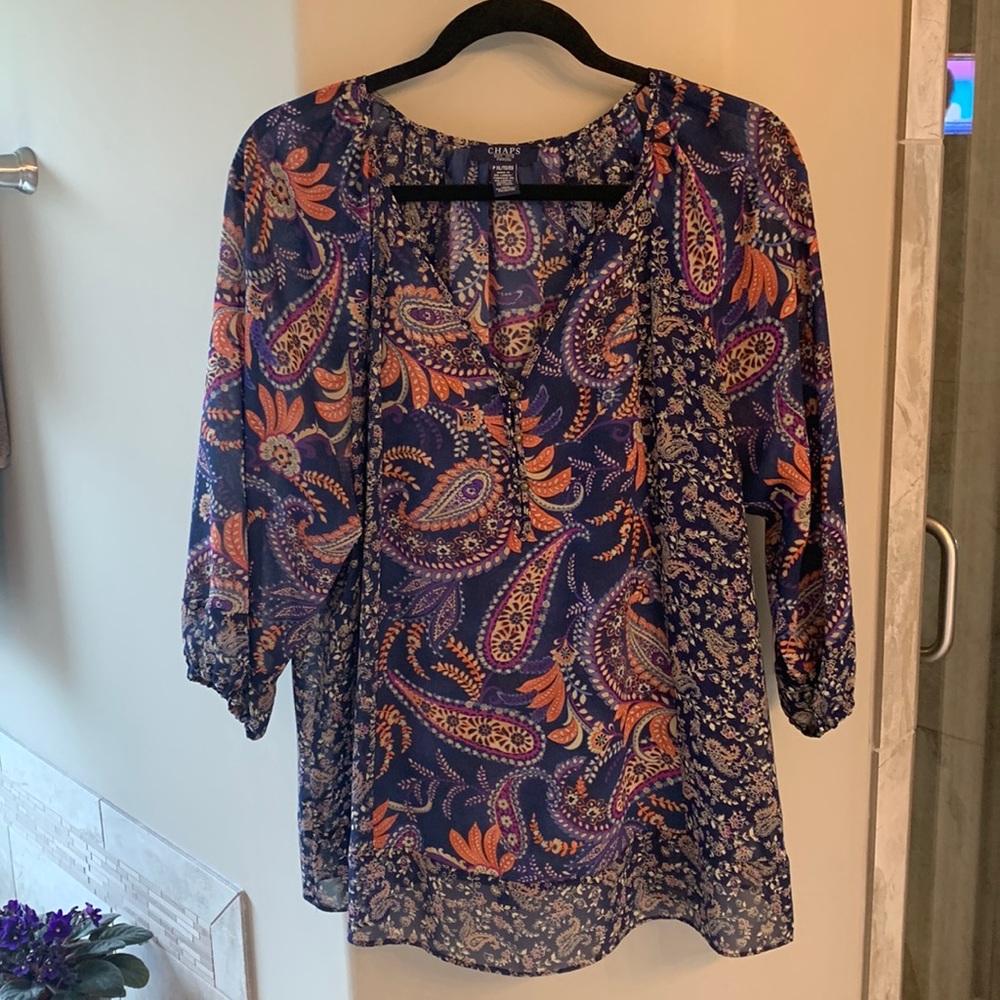 Chaps 3/4 blouse